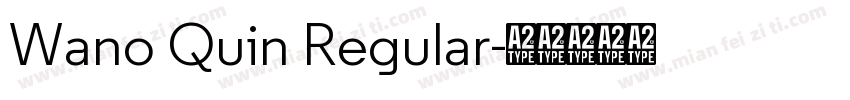 Wano Quin Regular字体转换